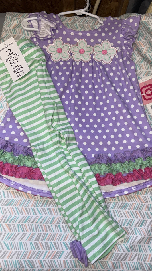 Frilly flower set